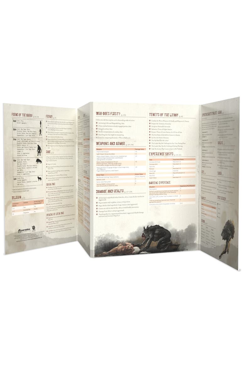 Werewolf The Apocalypse Story Tellers Toolkit, Alternate, color, Multicolored