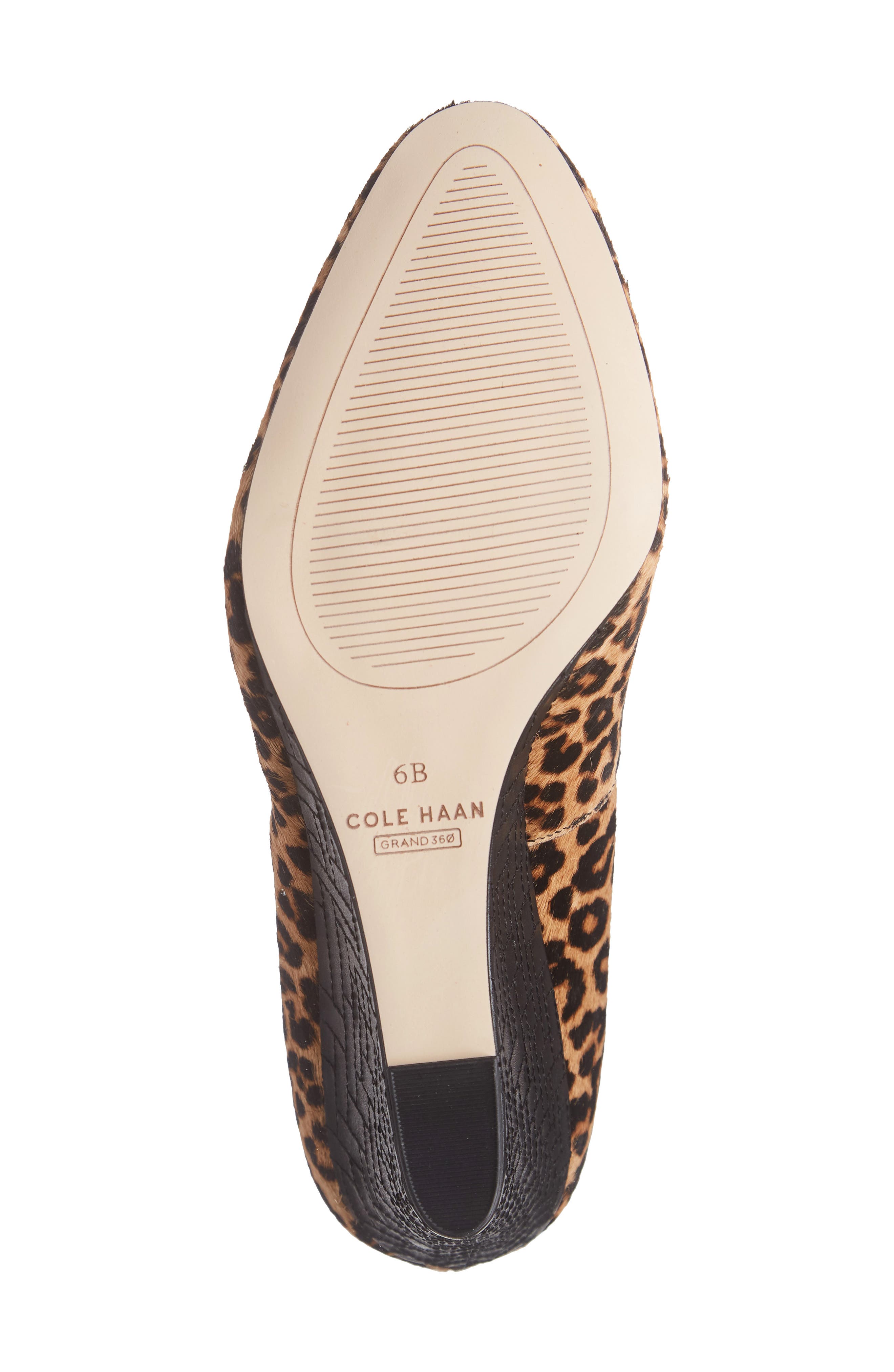 Marit Genuine Calf Hair Wedge Pump, Alternate, color, LEOPARD PRINT CALF HAIR