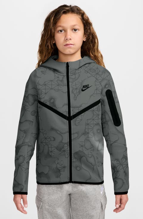 Kids' Sportswear Tech Fleece Graphic Full Zip Hoodie