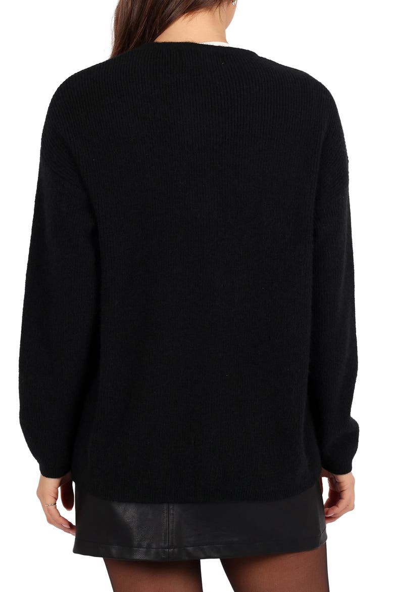 Astor Cardigan, Alternate, color, BLACK