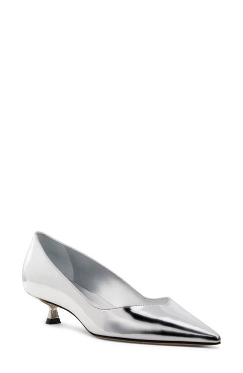 Eva Kitten Heel Pointed Toe Pump (Women)