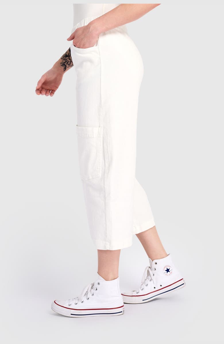 Alembika Twill Palma Capri Pants, Alternate, color, White