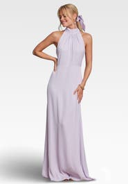 Maids to Measure Tilly Satin High Neck Bridesmaid Dress