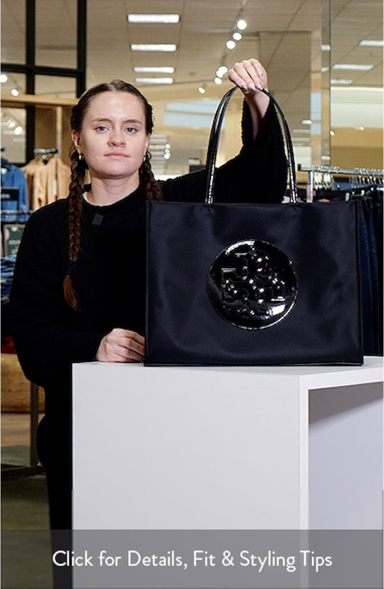 Ella Patent Nylon Tote, sales video thumbnail