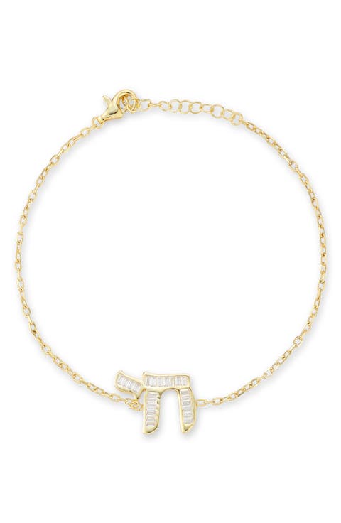 CZ Charm Chain Bracelet