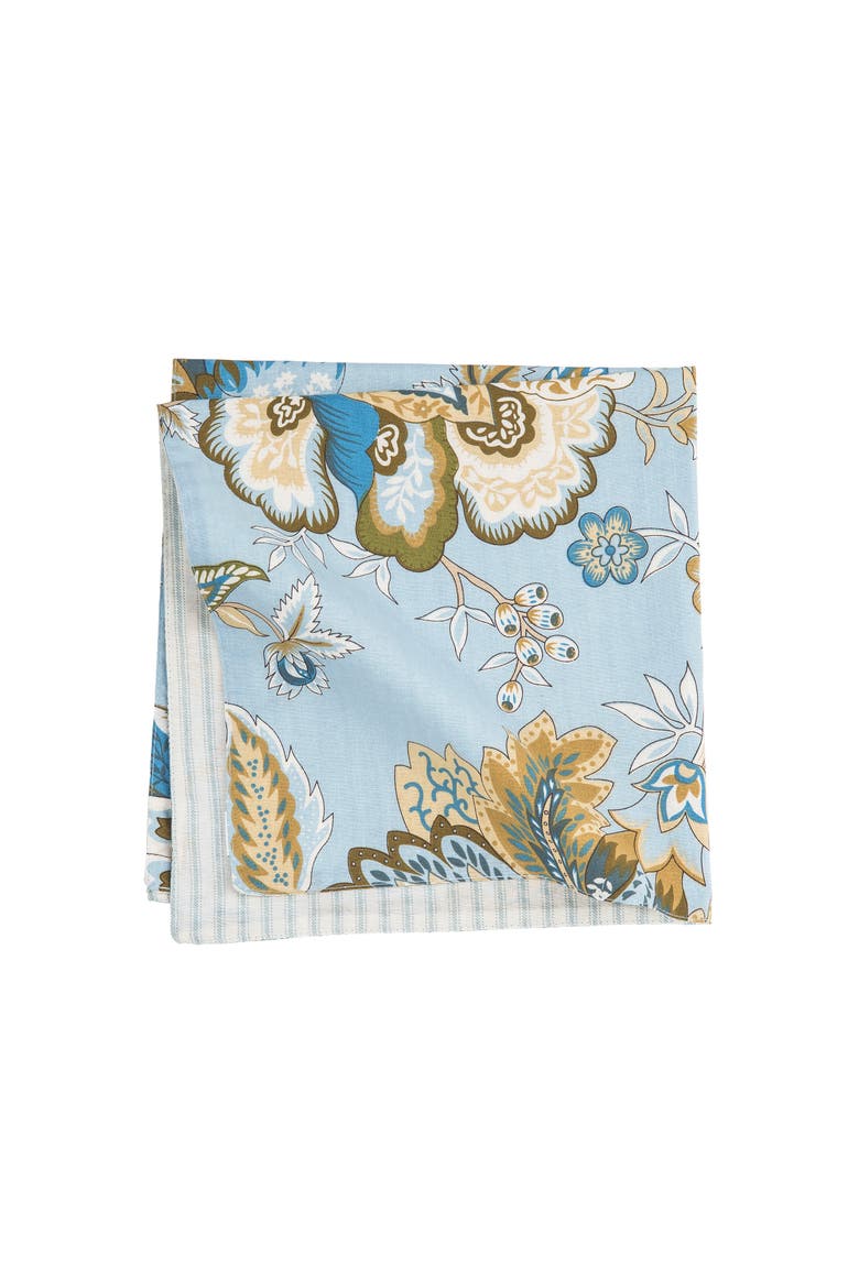 Bethany Blue Cotton Reversible Napkin Set of 6, Alternate, color, Blue
