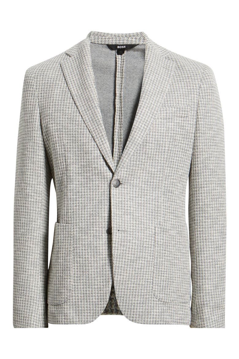Hanry Slim Fit Cotton and Linen Sport Coat, Main, color, OPEN GREY
