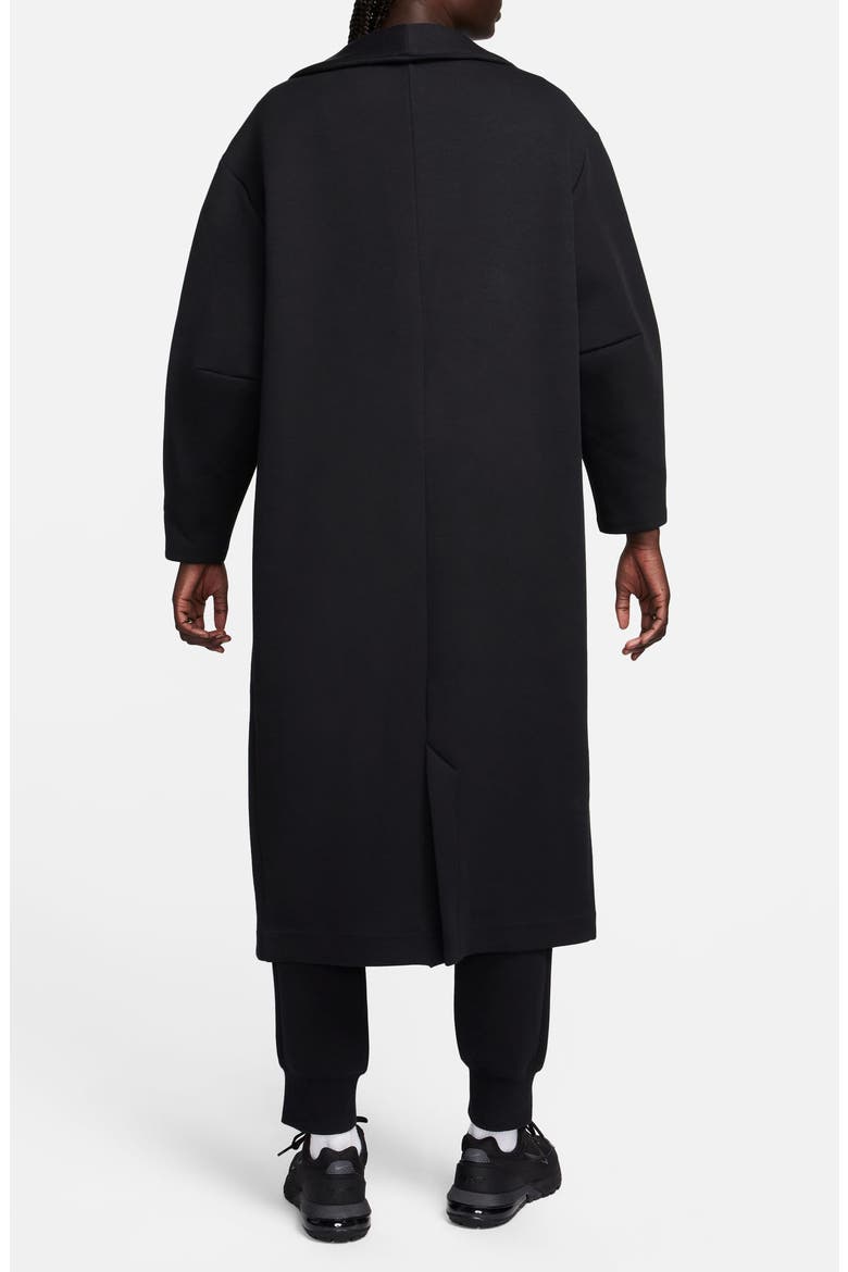 Sportswear Oversize Tech Scuba Knit Duster, Alternate, color, BLACK/ BLACK