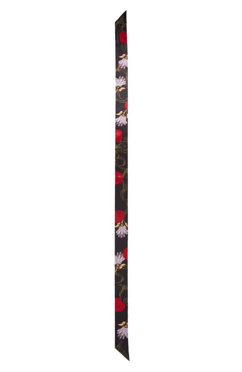 Lost Pattern Dream Hunter Skinny Silk Scarf In Multi