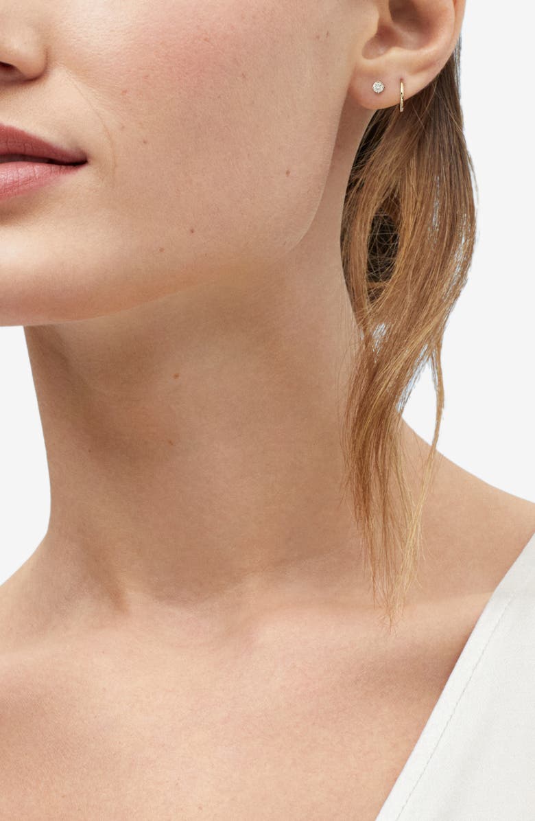 Frankie & Zoe 14K Gold Endless Hoop Earrings, Alternate, color, Yellow Gold