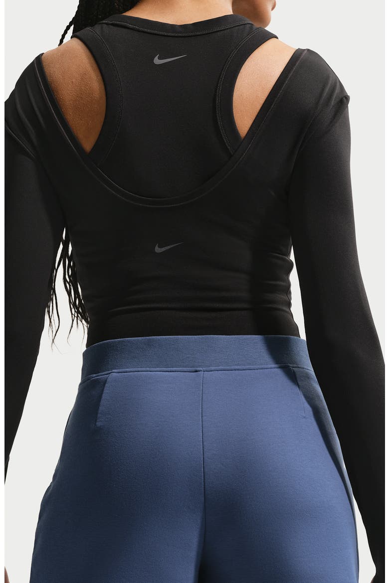 Cotton Blend Tech Fleece Skort, Alternate, color, MYSTIC NAVY/ BLACK