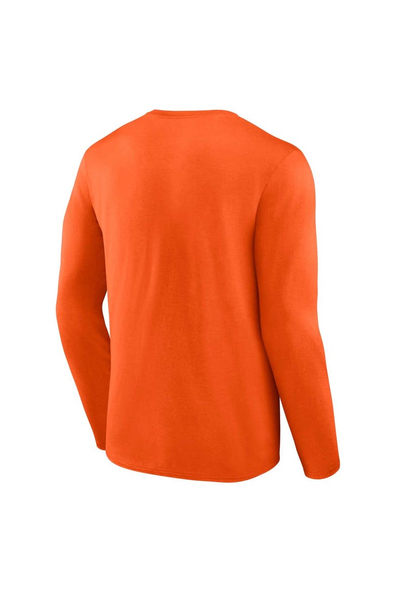 Men's Profile Orange Clemson Tigers Big & Tall Two-Hit Graphic Long Sleeve T-Shirt, Alternate, color, Orange