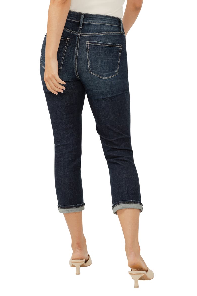 Avery Curvy High Waist Capri Jeans, Alternate, color, INDIGO