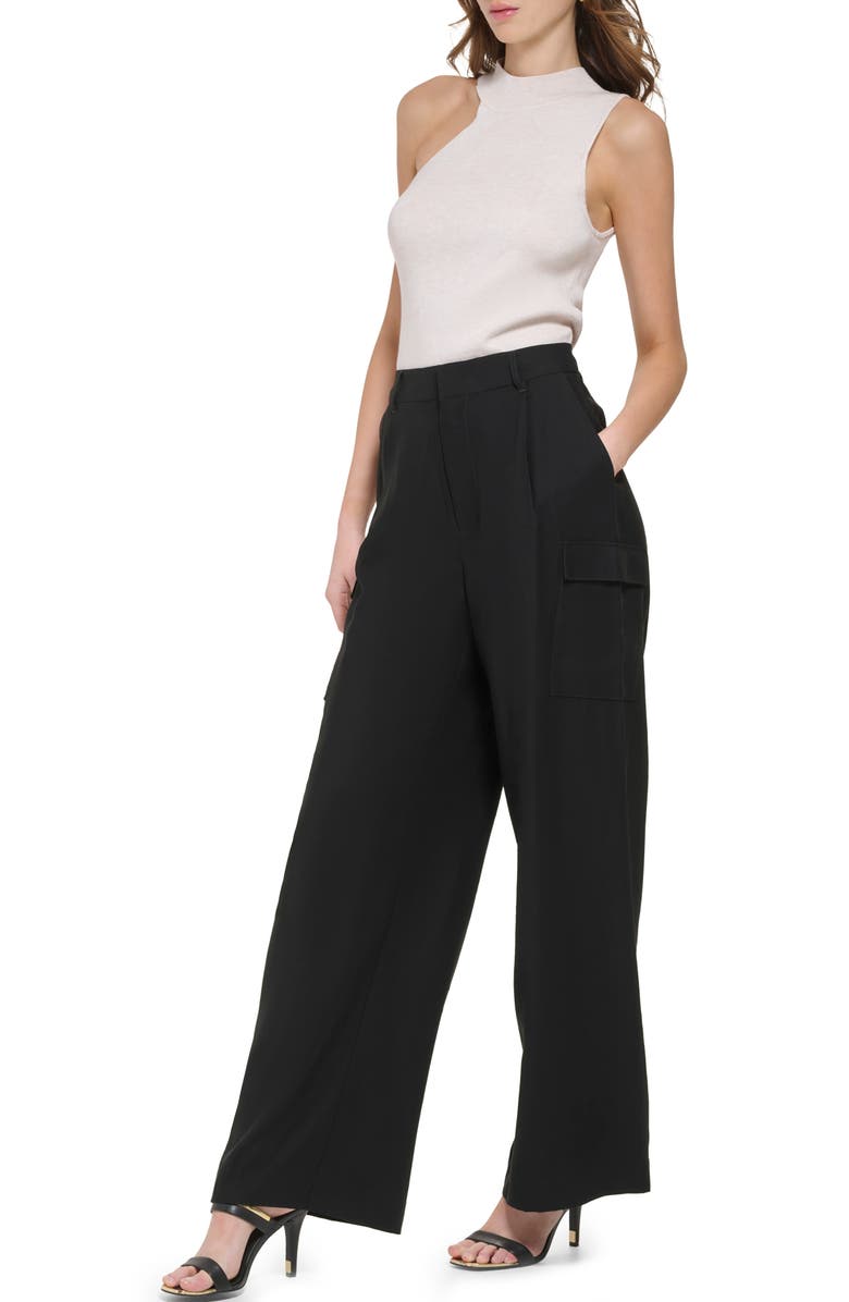 DKNY Frosted Twill Cargo Trousers, Alternate, color,