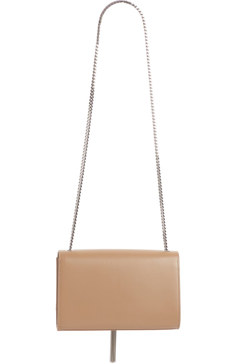 Saint Laurent Medium Kate - Tassel Calfskin Leather Shoulder Bag, Alternate, color, Taupe Fonce