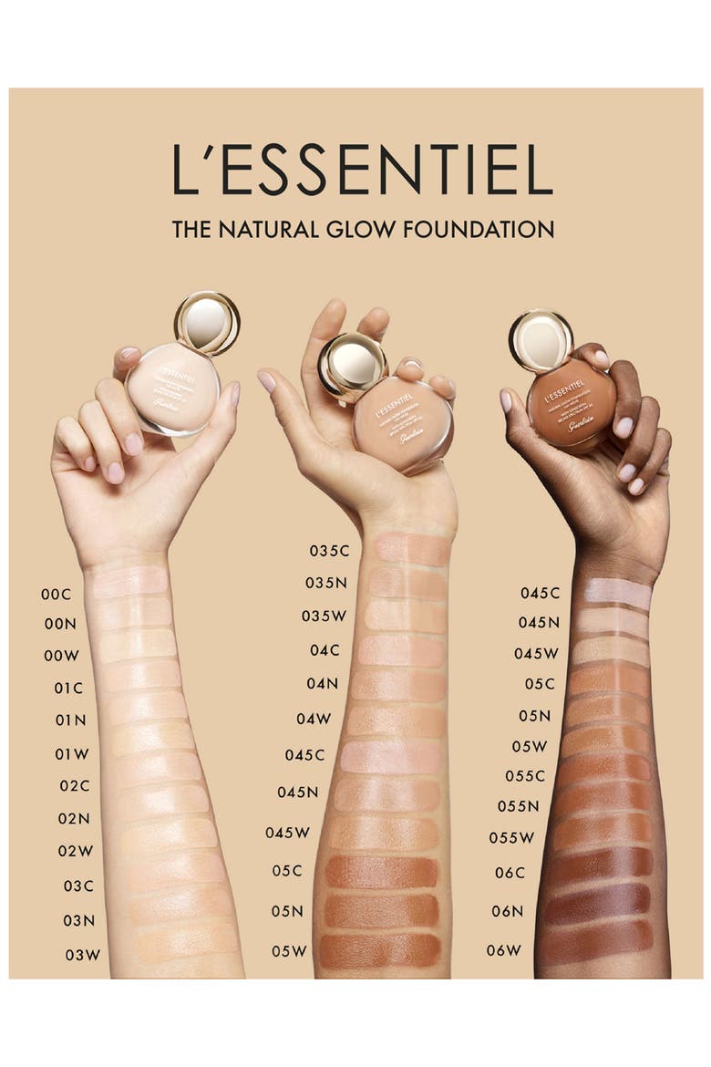 L'Essentiel Natural 16-Hour Wear Foundation SPF 20, Alternate, color, 00N PORCELAIN