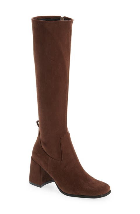 Hot Lava Knee High Stretch Boot (Women) (Regular & Wide Calf)