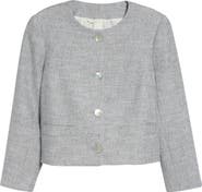 Eleventy Cotton Blend Crop Jacket