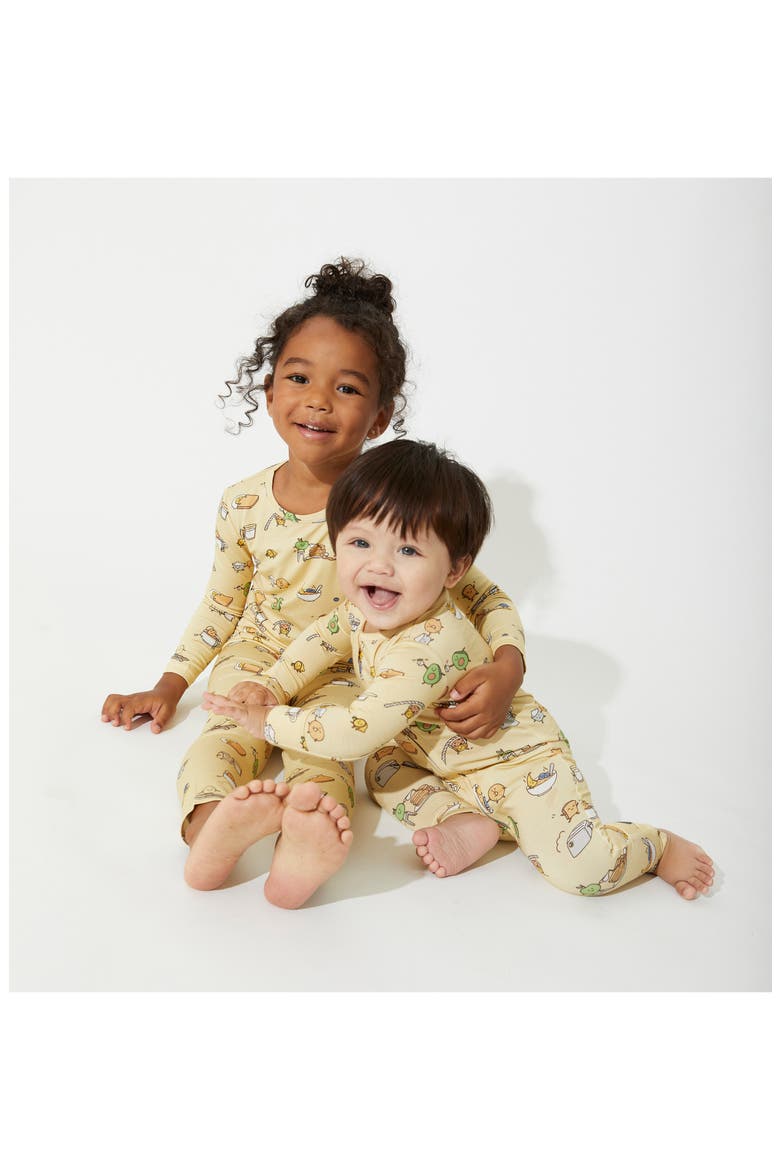 Baby Love You Brunches Convertible Footie, Alternate, color, YELLOW