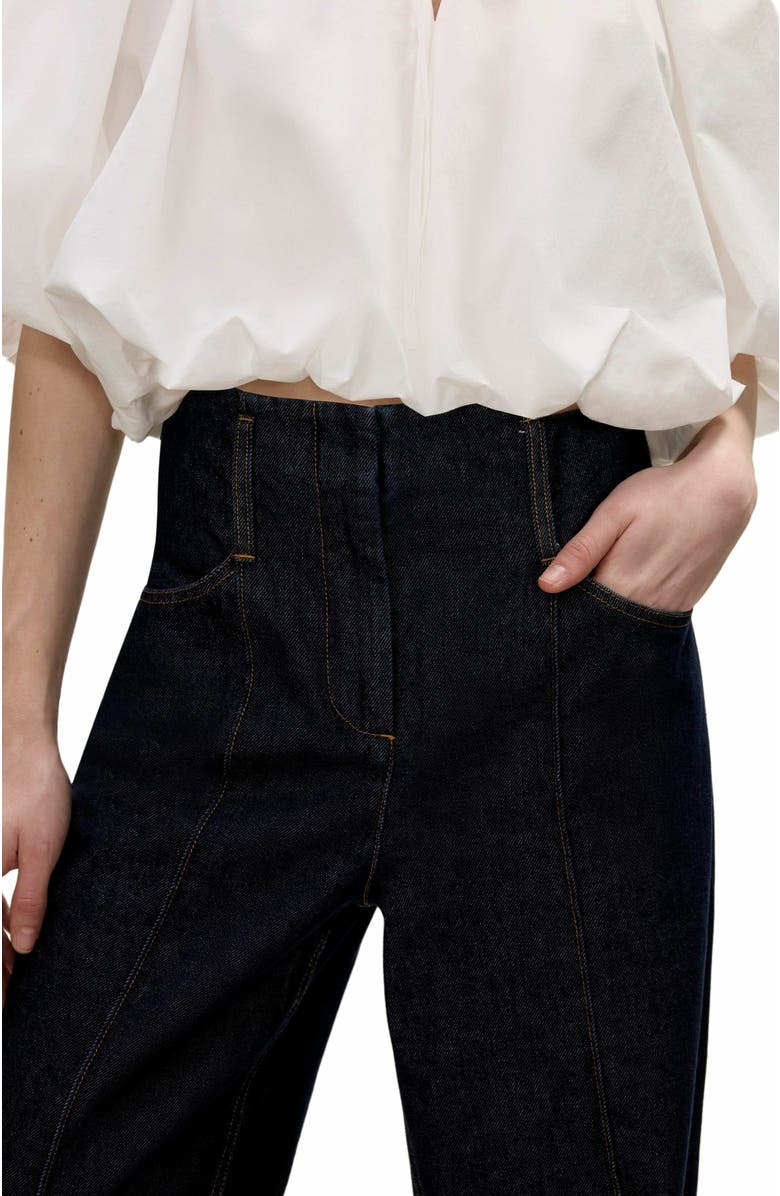 Rebecca Taylor Gabrielle Denim Pant, Alternate, color, Deep Sea Wash