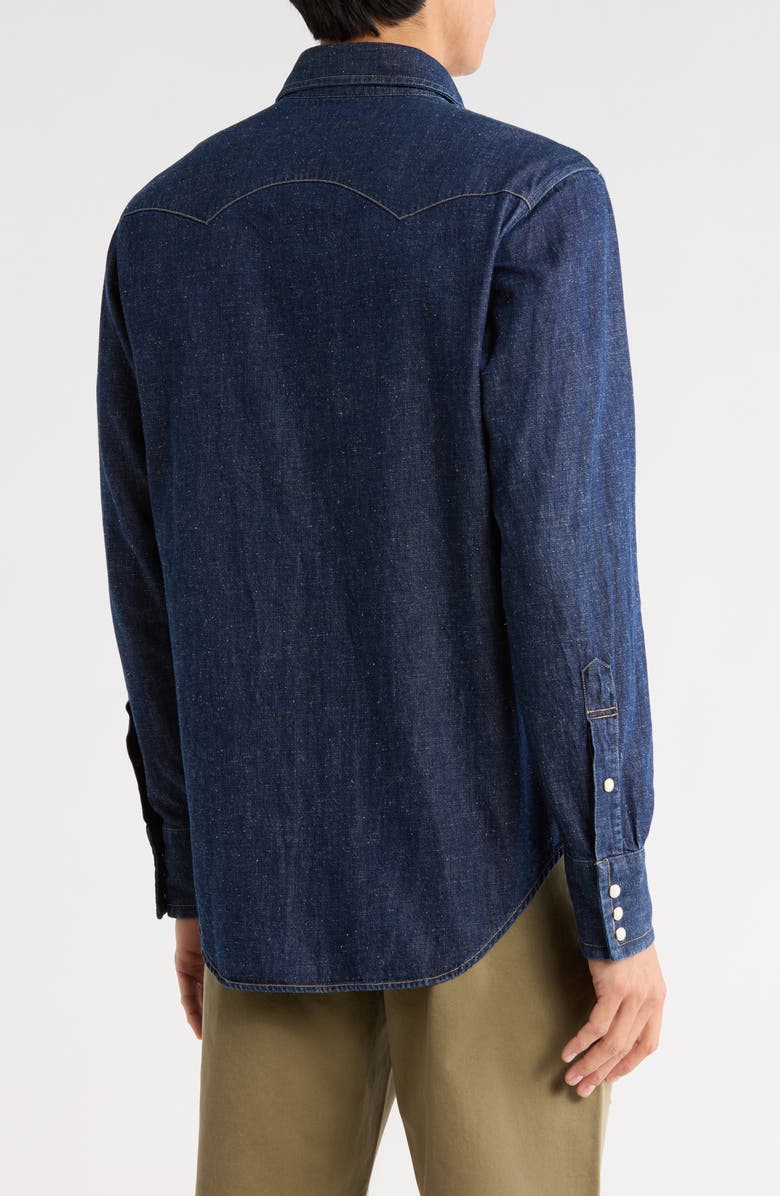 BUCK MASON Point Rider Western Snap-Up Denim Shirt, Alternate, color, Blue