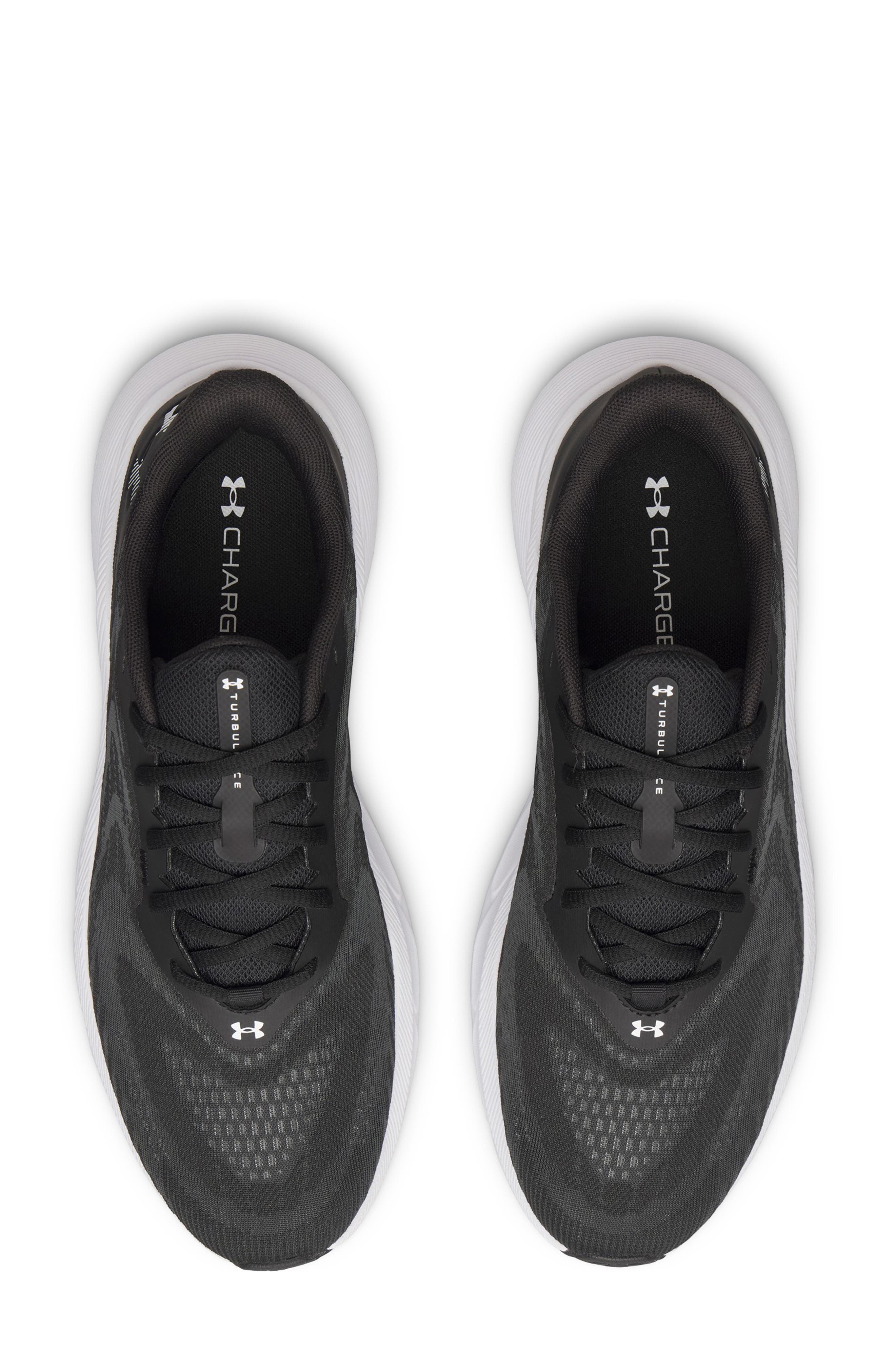 Under Armour UA Charged+ Turbulence 3 Running Shoe, Alternate, color, Black / Black / White