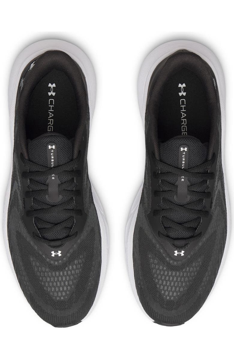 Under Armour UA Charged+ Turbulence 3 Running Shoe, Alternate, color, Black / Black / White