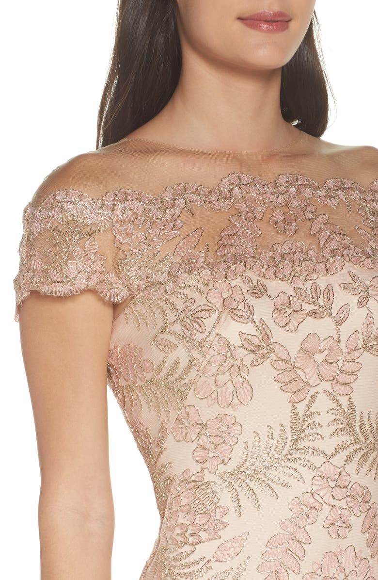 Tadashi Shoji Tulle Gown, Alternate, color, 