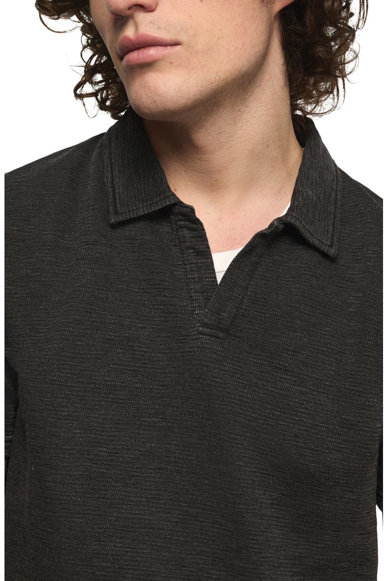 Johnny Collar Slub Jacquard Polo, Alternate, color, CAVIAR