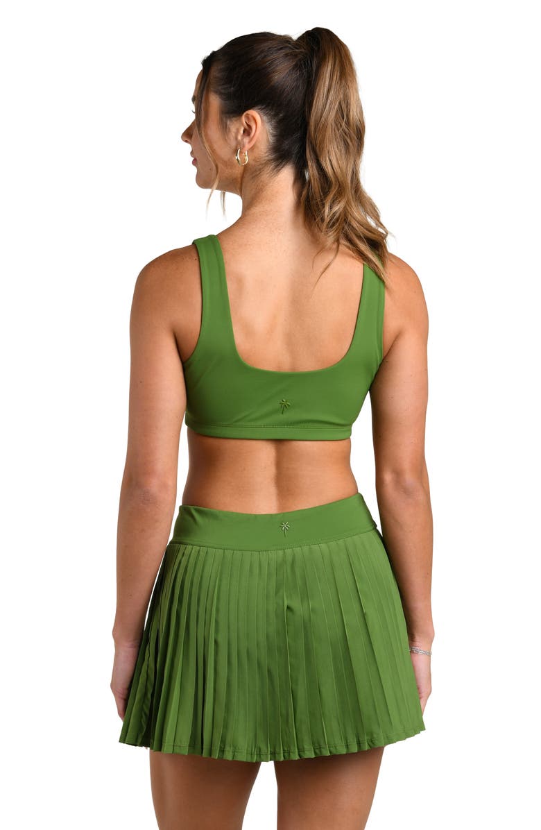 La Blanca Active Pleated Skort, Alternate, color, Turf