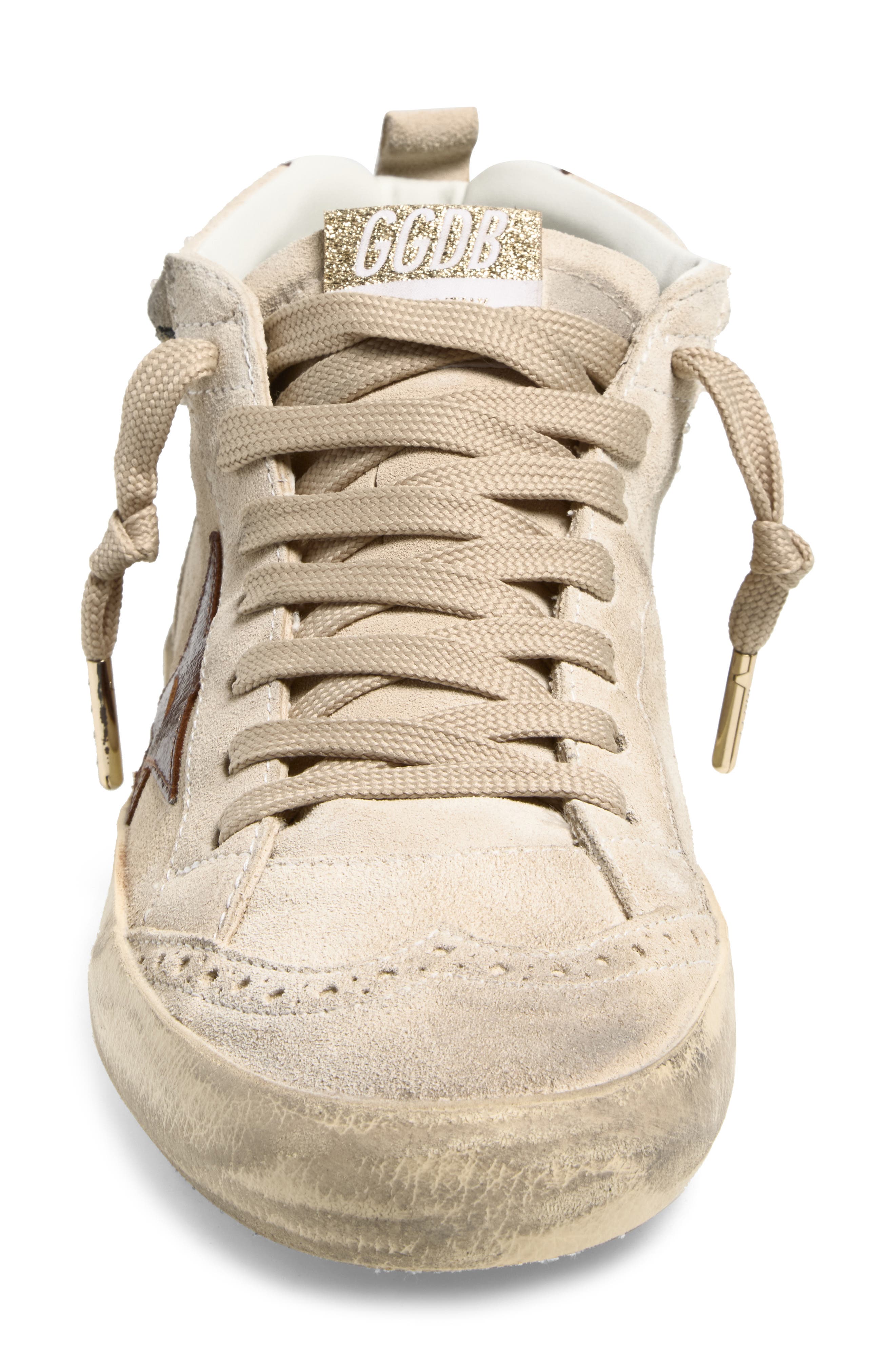 Mid Star Sneaker, Alternate, color, SEEDPEARL/ BURGUNDY/ BLACK