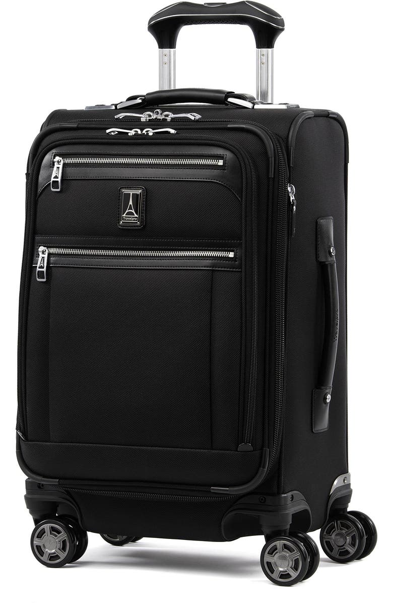 TRAVELPRO Platinum Elite Softside Expandable 20-Inch Carry-On Luggage, Fits up to 15" Laptop, Main, color, Shadow Black