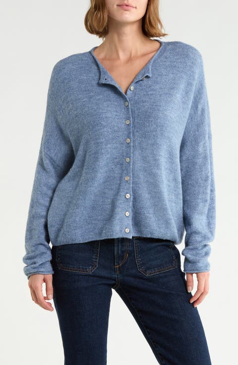 Roll Collar Cardigan