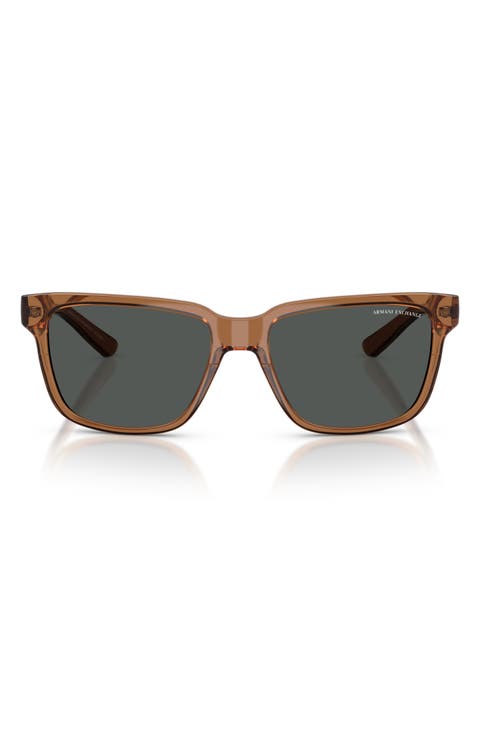 56mm Square Sunglasses