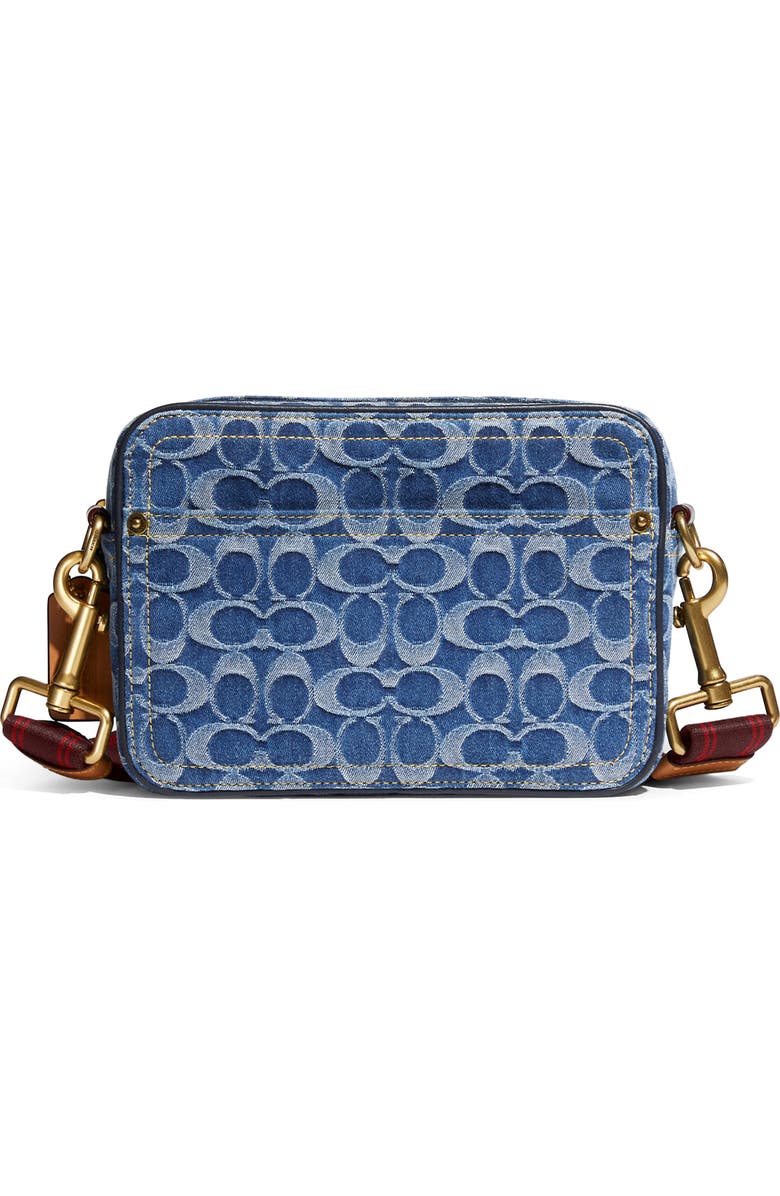 COACH Flight Signature Denim Crossbody Bag, Main, color,