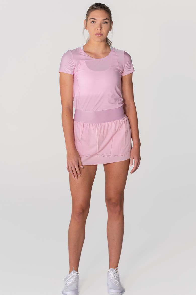 Cross-Court Pickleball Skirt, Alternate, color, Pink Orchid