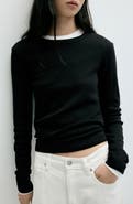 MANGO Fitted Cotton T-Shirt