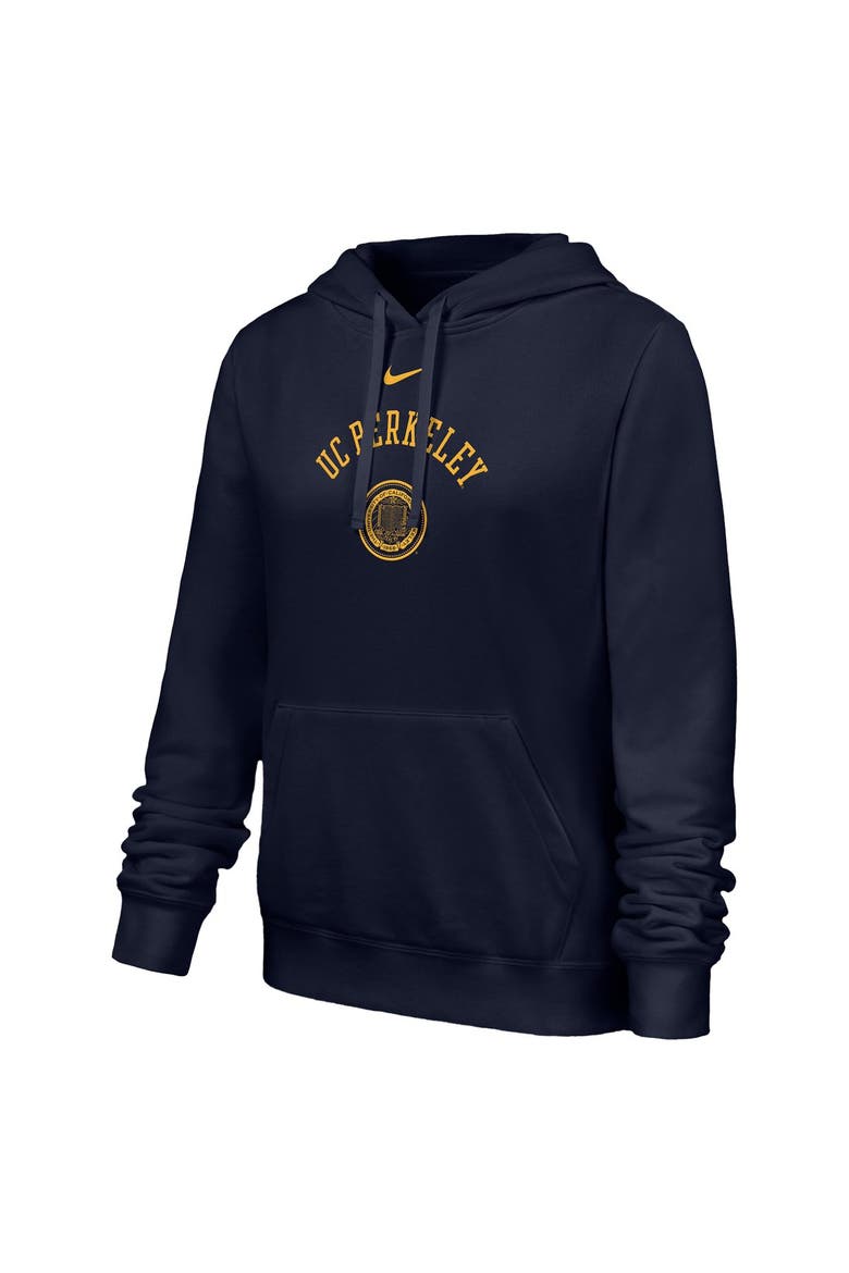 Women's Nike Navy Cal Bears Club Fleece Hoodie, Alternate, color, Navy