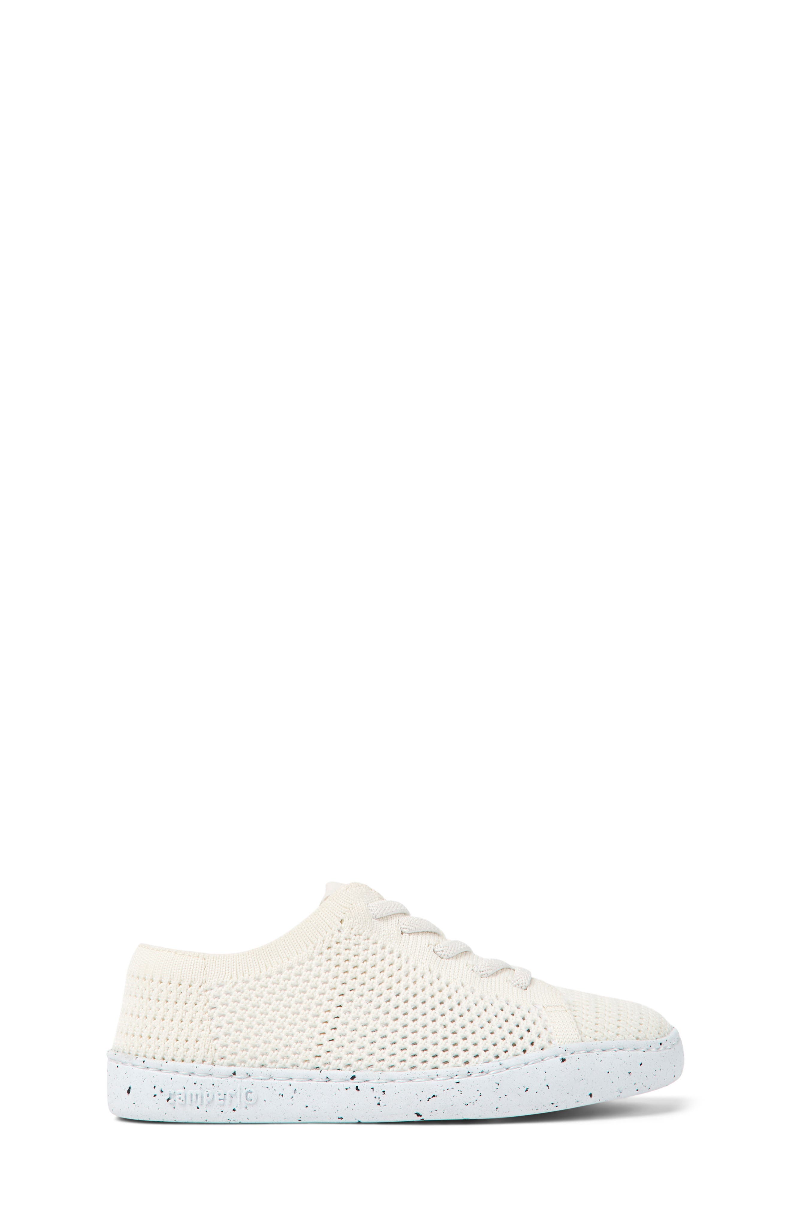 Camper Kids' Peu Knit Sneaker, Alternate, color, White Natural