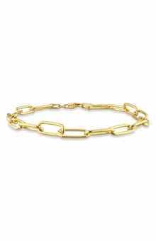 DELMAR 6mm Paper Clip Chain Bracelet