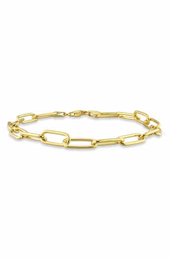 DELMAR 6mm Paper Clip Chain Bracelet