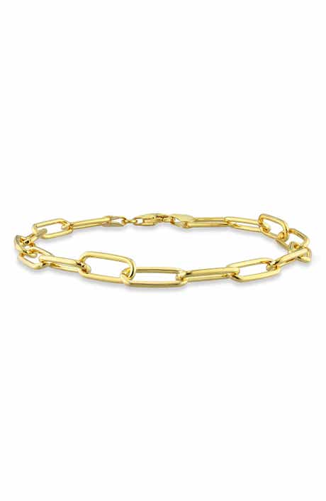 DELMAR 6mm Paper Clip Chain Bracelet