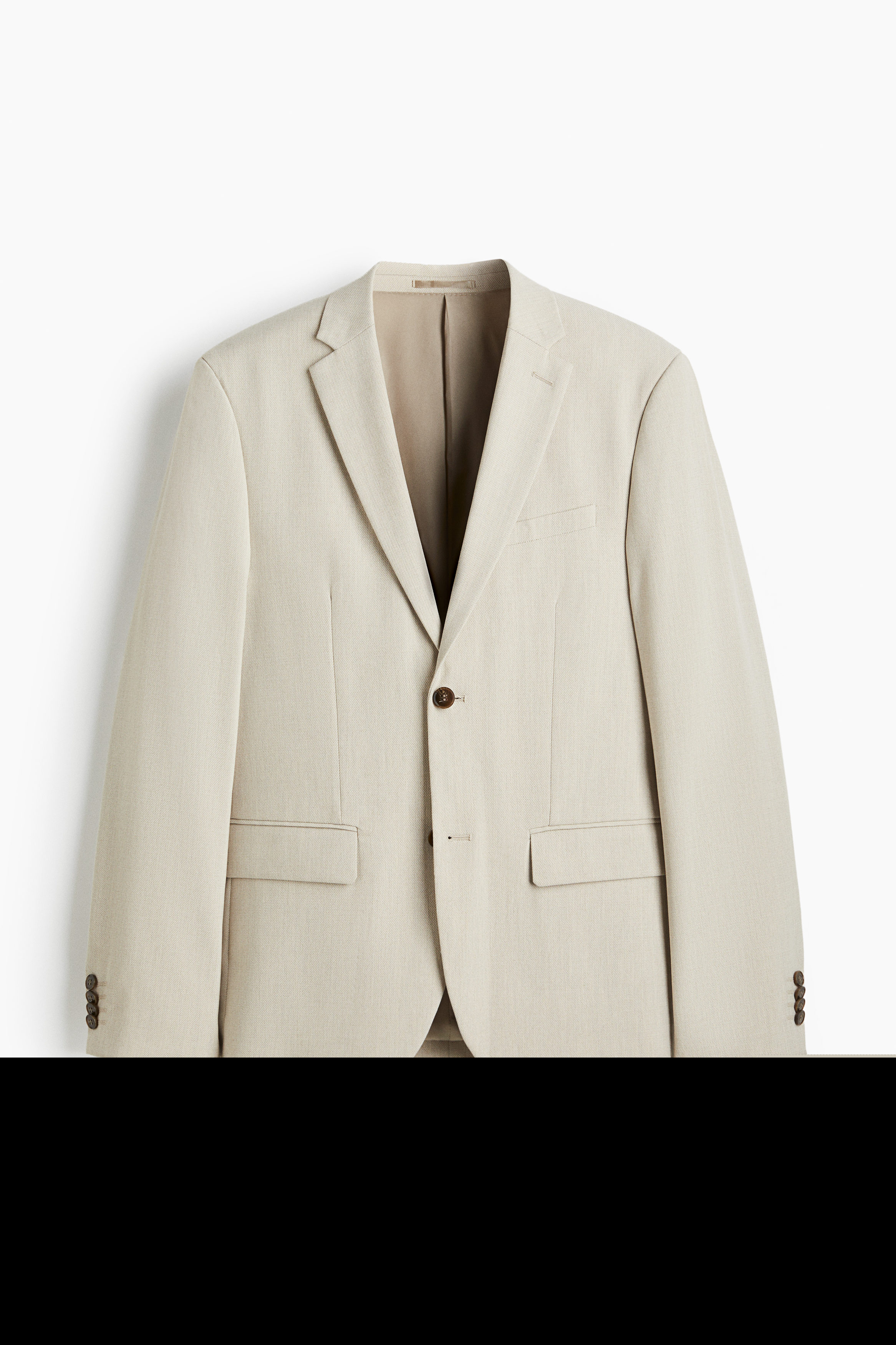 Slim Fit Single-breasted Jacket, Alternate, color, Beige