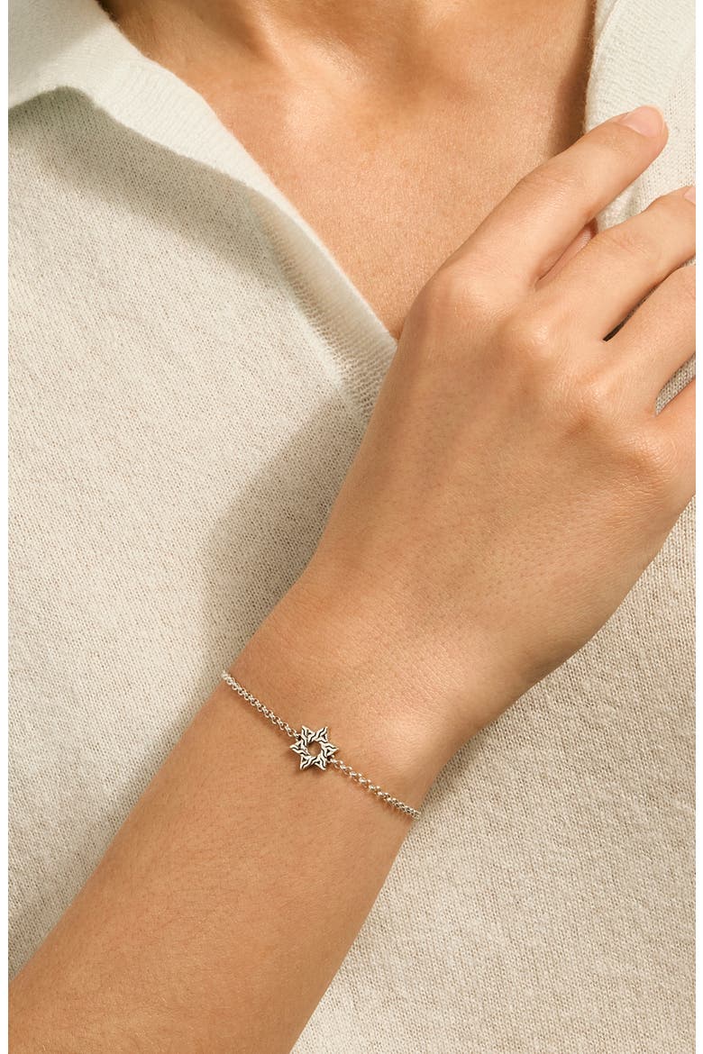 JH Essentials Star of David Bracelet, Alternate, color, SILVER