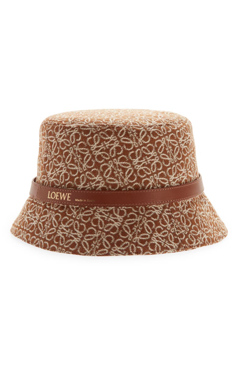 Loewe Anagram Jacquard Bucket Hat, Main, color,