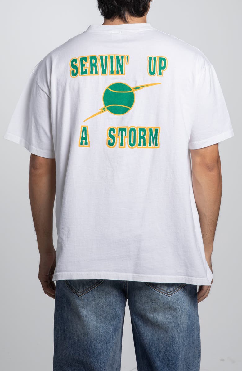 Elwood Vintage Sycamore Tennis Tee, Alternate, color, White