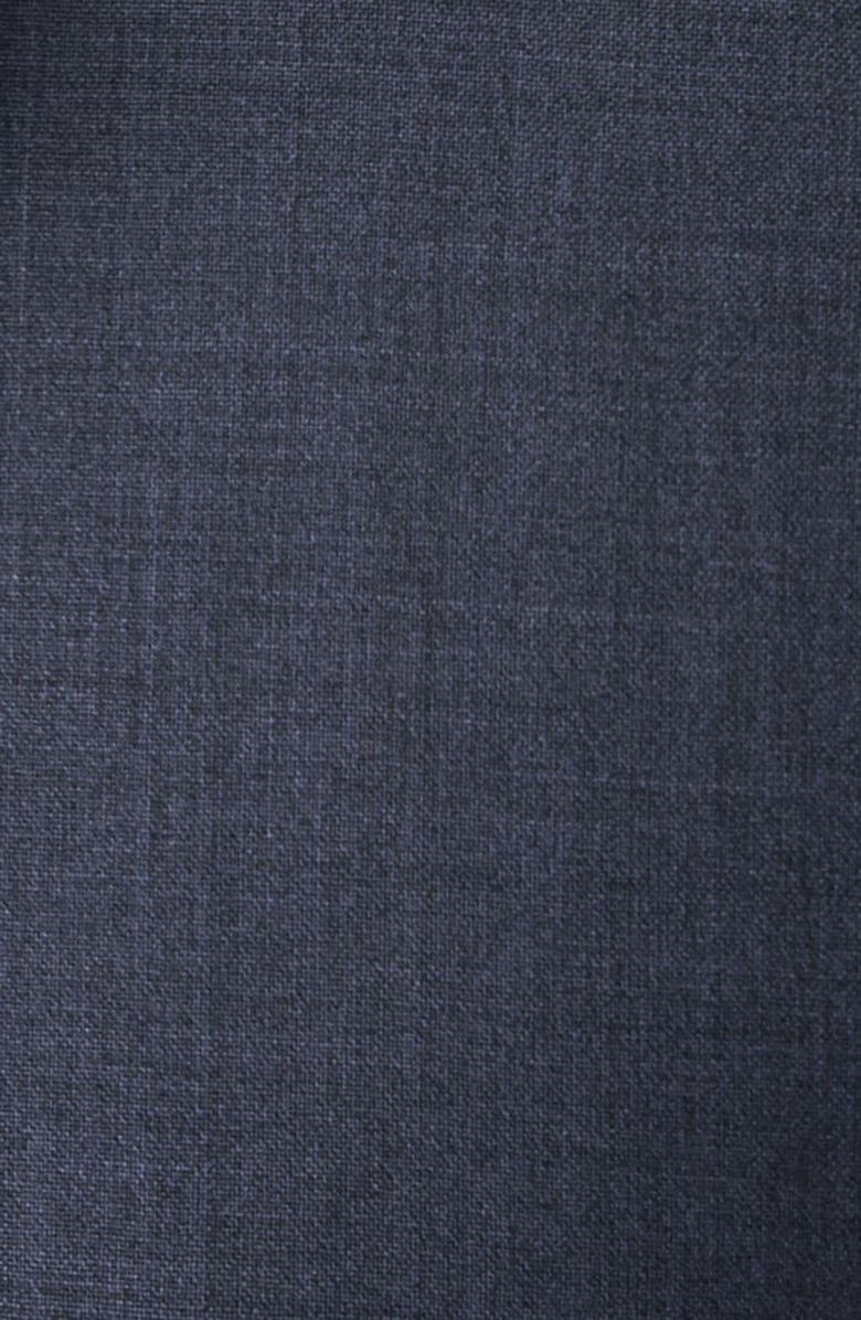 Eton Slim Fit Wool Dress Shirt, Alternate, color, Dark Blue