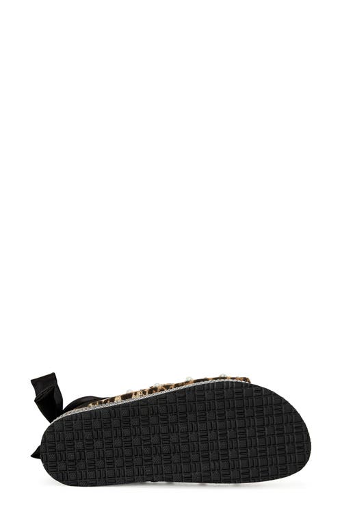 Azalea Wang Makley Ankle Wrap Platform Sandal In Brown