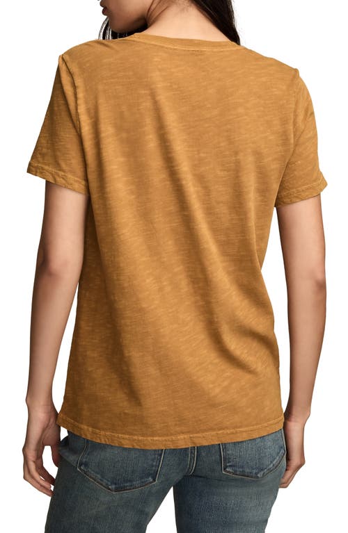 Lucky Brand Fender Floral Graphic T-shirt In Brown