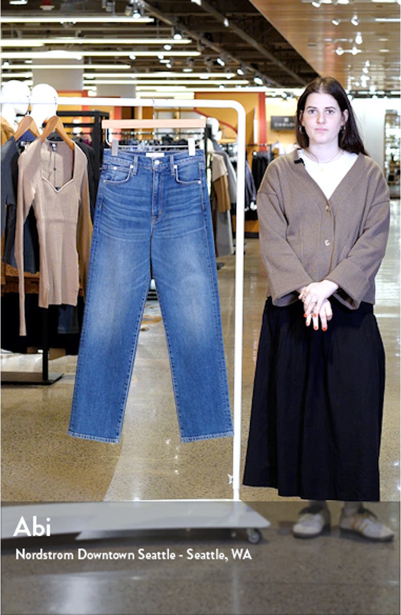 London High Waist Ankle Straight Leg Jeans, sales video thumbnail